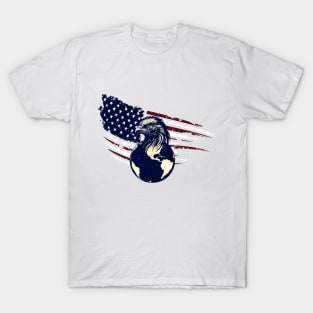 Independence Day of America. American flag T-Shirt